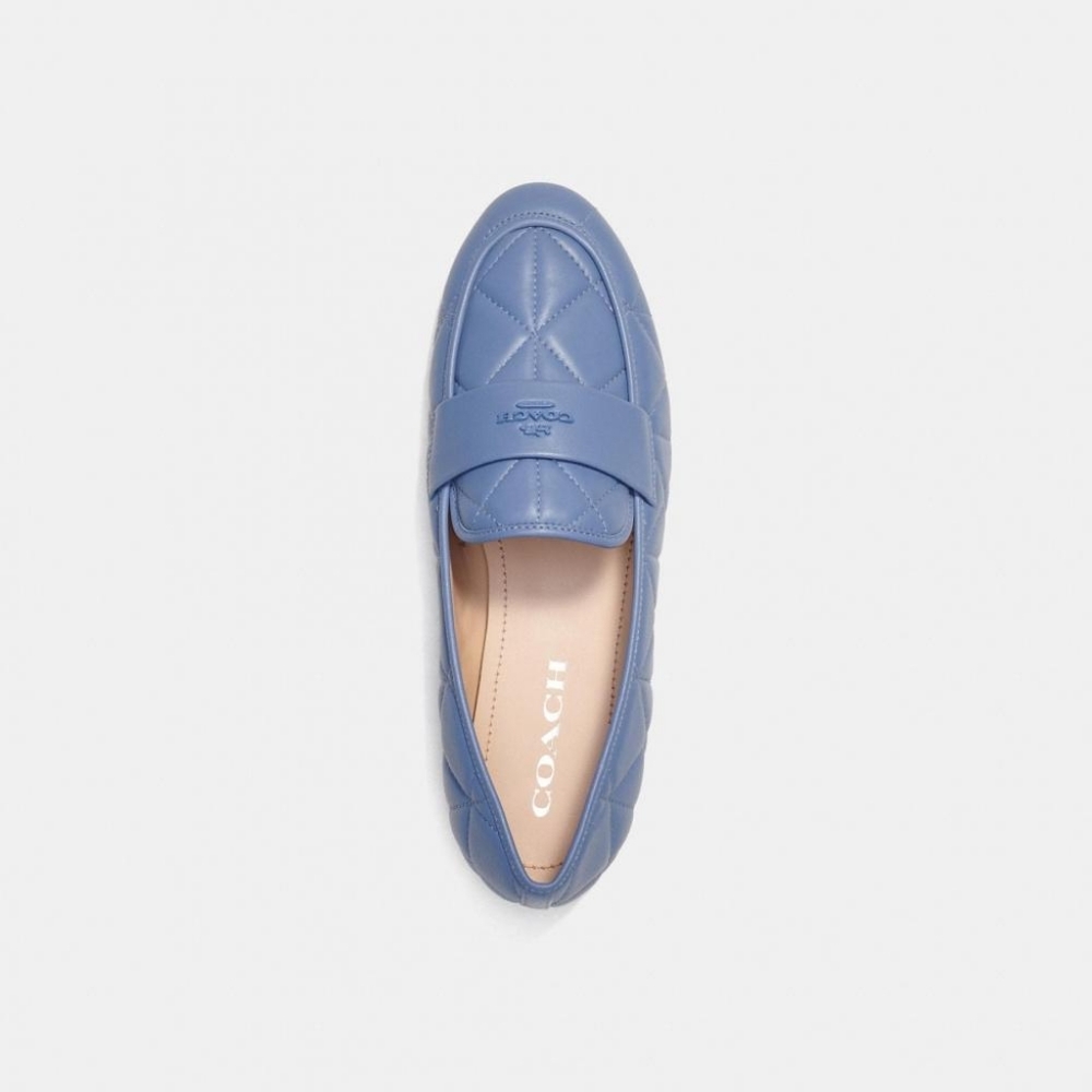 Coach Light Blue Heidi Loafer - Picture 2 of 4